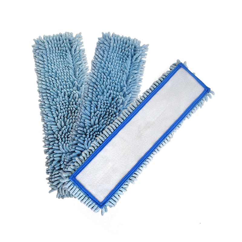 Chenille velcro flad moppepude
